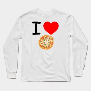 I Heart Pizza Long Sleeve T-Shirt